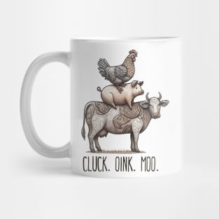 Cluck. Oink. Moo. - Farmyard Friends Mug